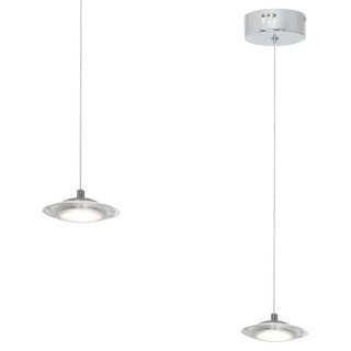 Lampa wisząca ELLIPSE - zwis 5W LED 4000K chromowana 11,2 cm Milagro
