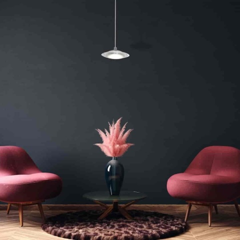 Lampa wisząca ELLIPSE - zwis 5W LED 4000K chromowana 11,2 cm Milagro