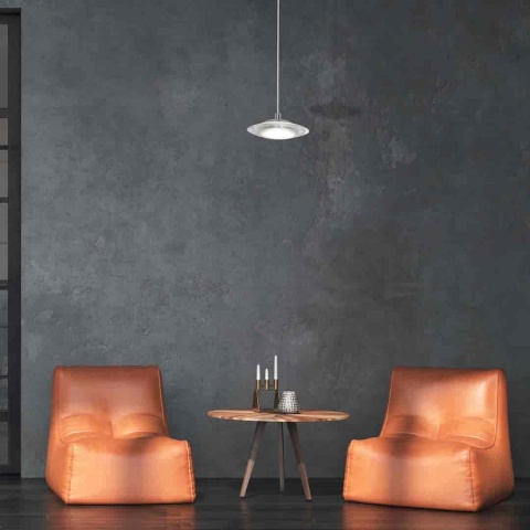 Lampa wisząca ELLIPSE - zwis 5W LED 4000K chromowana 11,2 cm Milagro