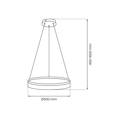 Lampa wisząca LED GALA 25W 4000K inox – ML2242