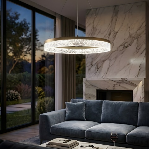 Lampa wisząca LED GALA 25W 4000K złoty – ML2240