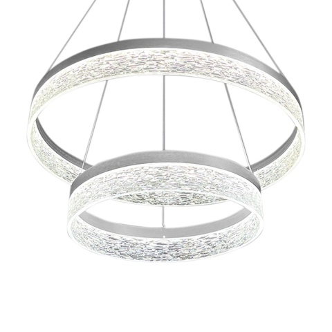Lampa wisząca GALA - zwis 54W LED 4000K inox 60 cm Milagro