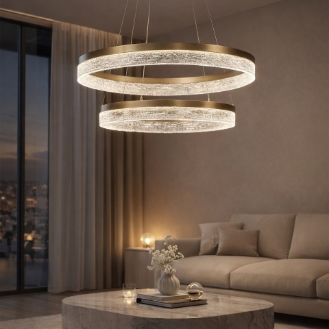 Lampa wisząca LED GALA 54W 4000K złoty – ML2241