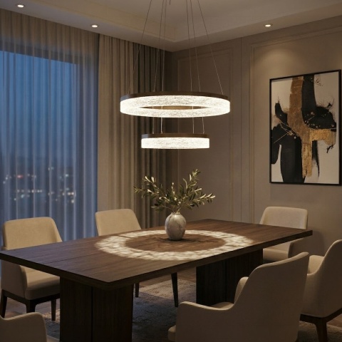 Lampa wisząca LED GALA 54W 4000K złoty – ML2241