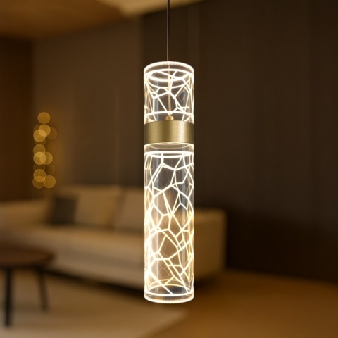 Lampa wisząca LED LAGOS 8W 4000K złoty – ML2245