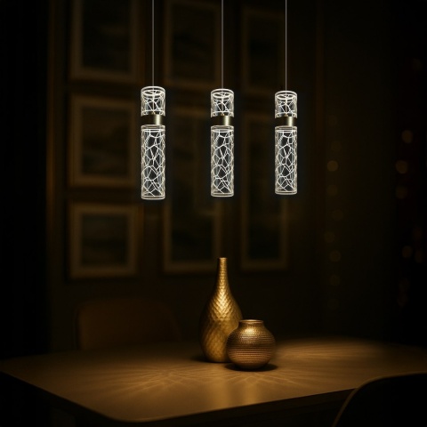 Lampa wisząca LED LAGOS 8W 4000K złoty – ML2245