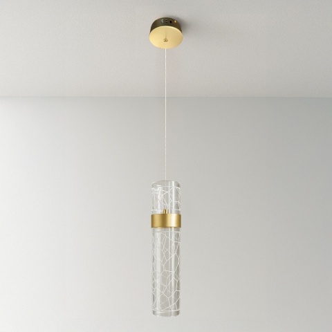 Lampa wisząca LED LAGOS 8W 4000K złoty – ML2245