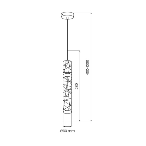 Lampa wisząca LED LAGOS 8W 4000K złoty – ML2245
