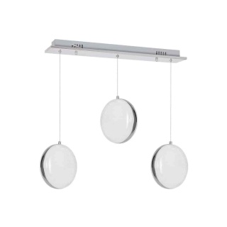 Lampa wisząca LIRA - zwis 27W LED 4000K biała 50 cm Milagro