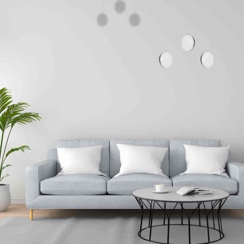 Lampa wisząca LIRA - zwis 27W LED 4000K biała 50 cm Milagro