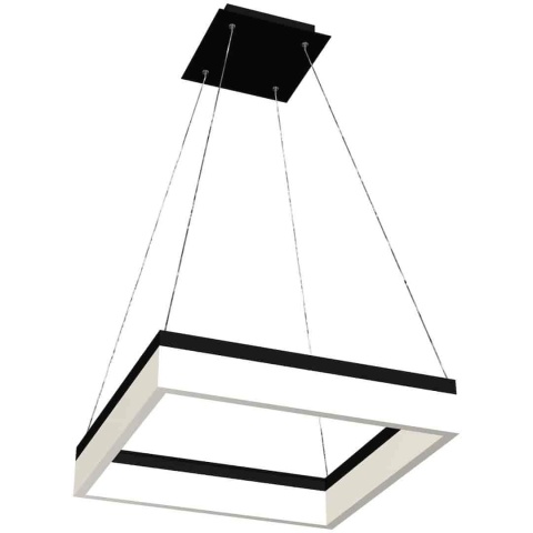 Lampa wisząca NERO - zwis 32W LED 4000K czarna 41,5 cm Milagro
