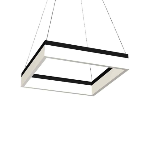 Lampa wisząca NERO - zwis 32W LED 4000K czarna 41,5 cm Milagro