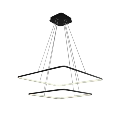 Lampa wisząca NIX - zwis 50W LED 3000K czarna 60 cm Milagro