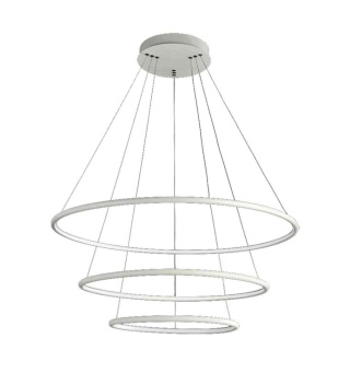 Lampa wisząca ORION - zwis 99W LED 3000K biała 80 cm Milagro