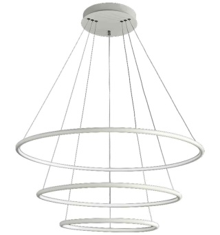 Lampa wisząca ORION - zwis 99W LED 3000K biała 80 cm Milagro