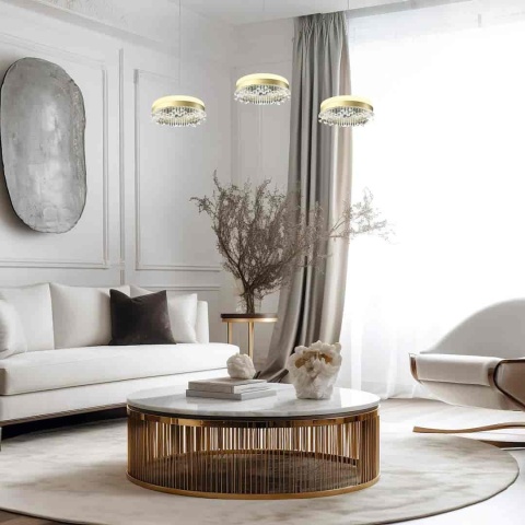 Lampa wisząca LED PRECIOSA 60W 4000K złoty – ML1894