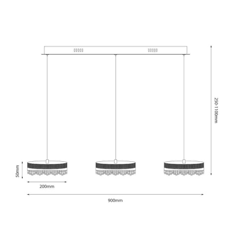 Lampa wisząca LED PRECIOSA 60W 4000K złoty – ML1894