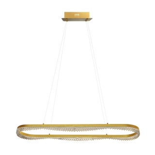 Lampa wisząca PRECIOSA - zwis 45W LED 4000K złota 120 cm Milagro