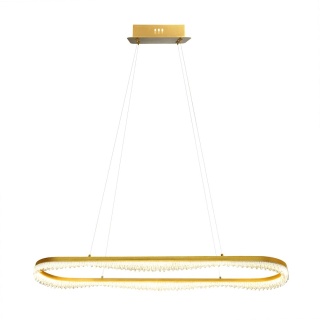 Lampa wisząca PRECIOSA - zwis 45W LED 4000K złota 120 cm Milagro