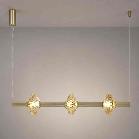 Lampa wisząca LED PADRE 18W 3000K złoty – ML2799