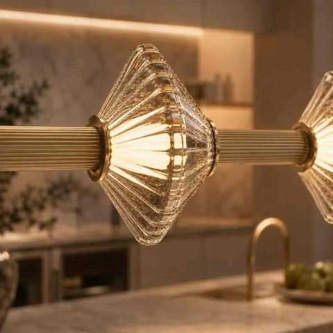 Lampa wisząca LED PADRE 18W 3000K złoty – ML2799