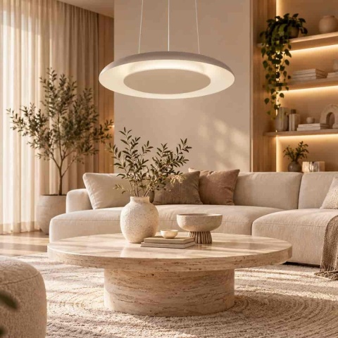 Lampa wisząca LED PIATTINO 30W CCT taupe – ML2967