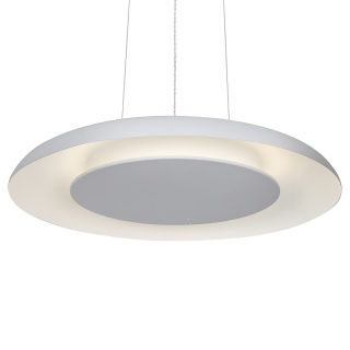 Lampa wisząca Piattino - zwis 30W LED 3000-4000-6000K biała 40 cm Milagro