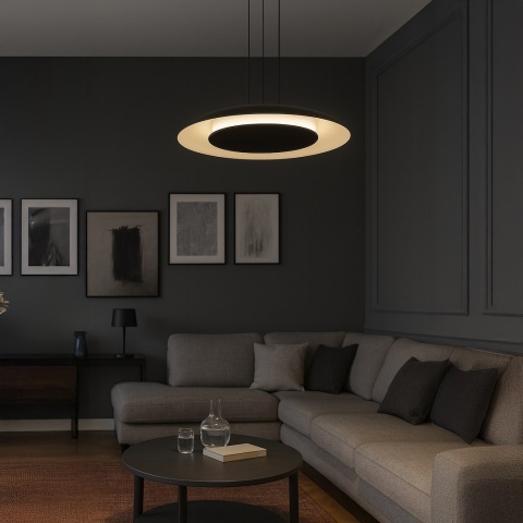 Lampa wisząca LED PIATTINO 30W CCT czarny – ML1814