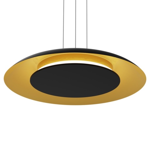 Lampa wisząca LED PIATTINO 30W CCT czarno-złoty – ML1815