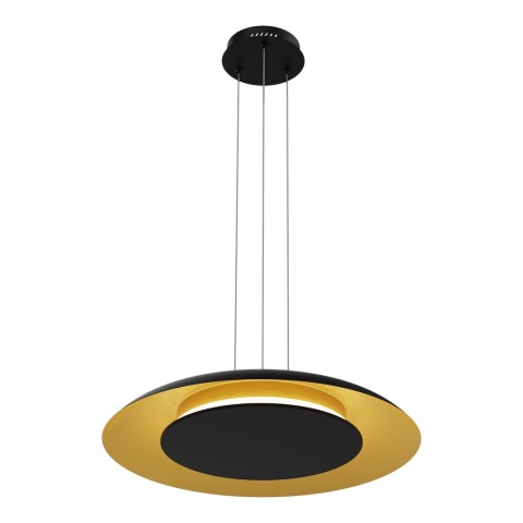 Lampa wisząca LED PIATTINO 30W CCT czarno-złoty – ML1815