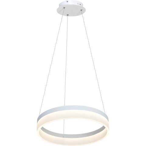 Lampa wisząca RING - zwis 24W LED 4000K biała 40 cm Milagro