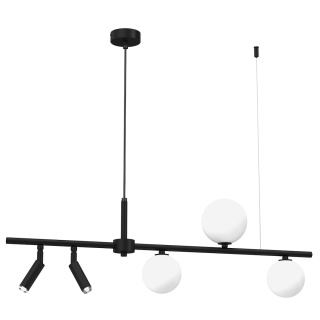 Lampa wisząca SIRIO - zwis 5xG9 czarno-biała 85 cm Milagro