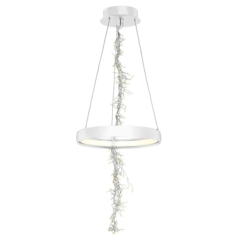 Lampa wisząca SPARK - zwis 35W LED 3000K biała 40 cm Milagro