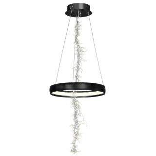 Lampa wisząca SPARK - zwis 35W LED 3000K czarna 40 cm Milagro