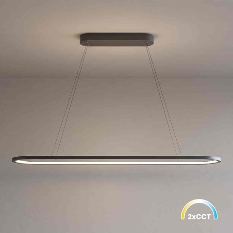 Lampa wisząca LED SATURNO 30W CCT czarny 100cm – ML2957