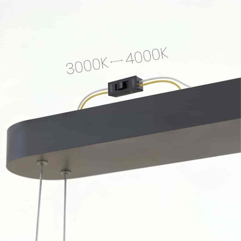 Lampa wisząca LED SATURNO 30W CCT czarny 100cm – ML2957