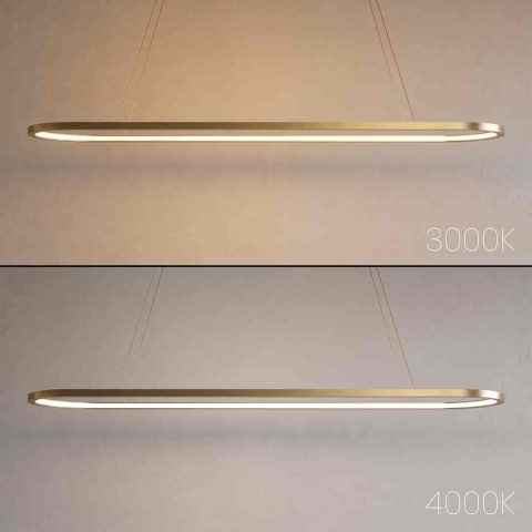 Lampa wisząca LED SATURNO 30W CCT złoty 100cm – ML2958