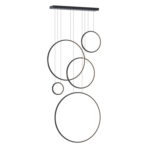 Lampa wisząca LED SATURNO MEZZANINE 100W 4000K czarny 80cm – ML2324