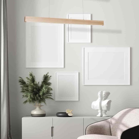 Lampa wisząca LED TIMBER 18W 3000K naturalne drewno – MLP568