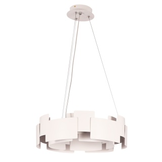 Lampa wisząca TORINO - zwis 24W LED 3000K biała 46 cm Milagro