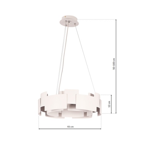Lampa wisząca LED TORINO 24W 3000K biały – ML6140