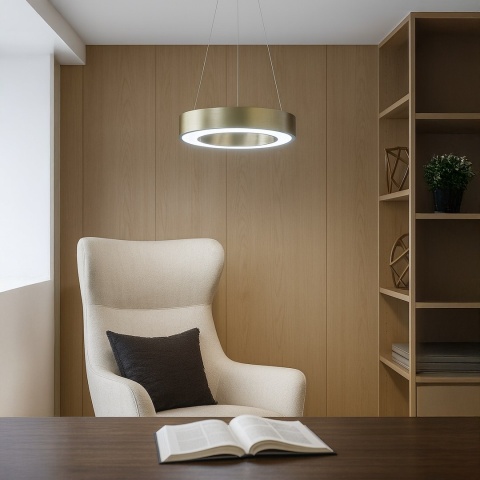 Lampa wisząca LED UNION 40W CCT złoty MiLAGRO