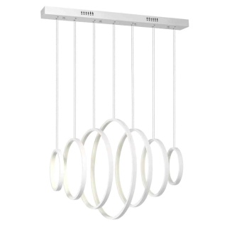 Lampa wisząca VERTIGO - zwis 96W LED 4000K biała 100 cm Milagro
