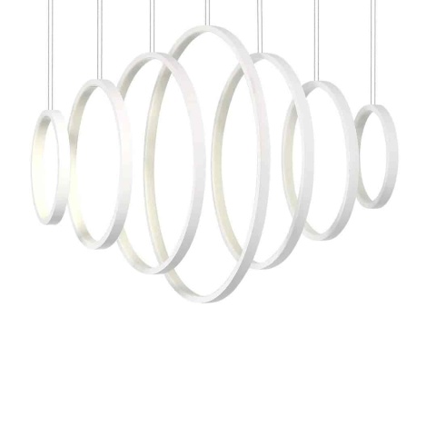 Lampa wisząca VERTIGO - zwis 96W LED 4000K biała 100 cm Milagro