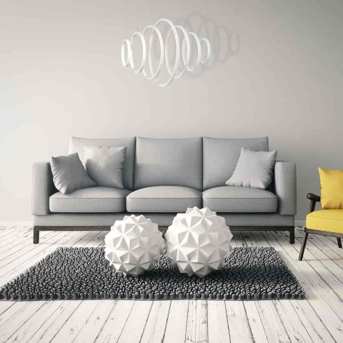 Lampa wisząca VERTIGO - zwis 96W LED 4000K biała 100 cm Milagro