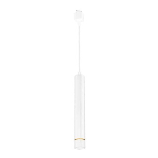 Lampa wisząca szynowa TRACK LIGHT PENDANT Biało do Szynoprzewodu 1 Obwodowego v2.0 - zwis 3W LED 4000K biało-złota Milagro