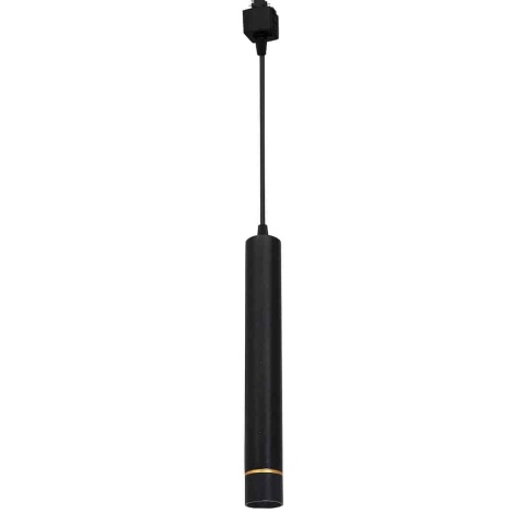 Lampa wisząca szynowa TRACK LIGHT PENDANT Czarno do Szynoprzewodu 1 Obwodowego v2.0 - zwis 3W LED 4000K czarno-złota Milagro