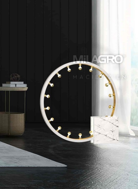Lampa podłogowa CASSIOPEIA 19xE14 biało-złota 120cm MZ5038 - zdjęcie 2