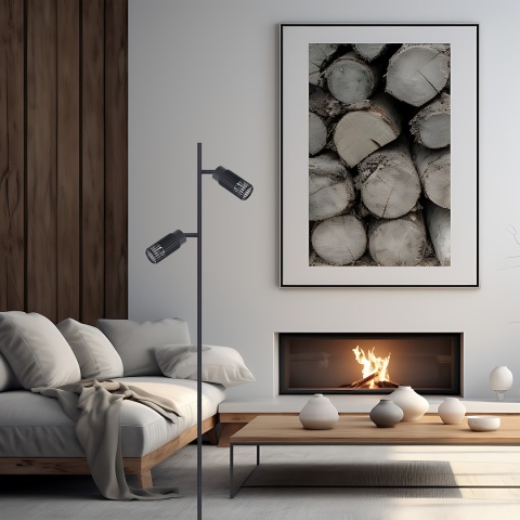 Lampa podłogowa VERTICAL GU10 czarna ML0300 - zdjęcie 3