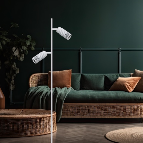 Lampa podłogowa VERTICAL GU10 biała ML0310 - zdjęcie 3